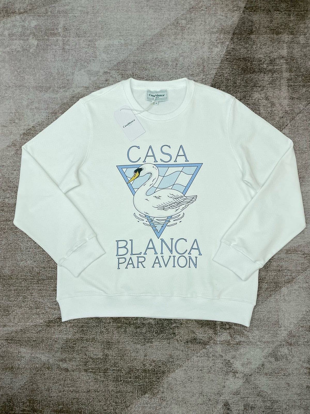Green Cotton Emblem Graphic Crewneck - Men's