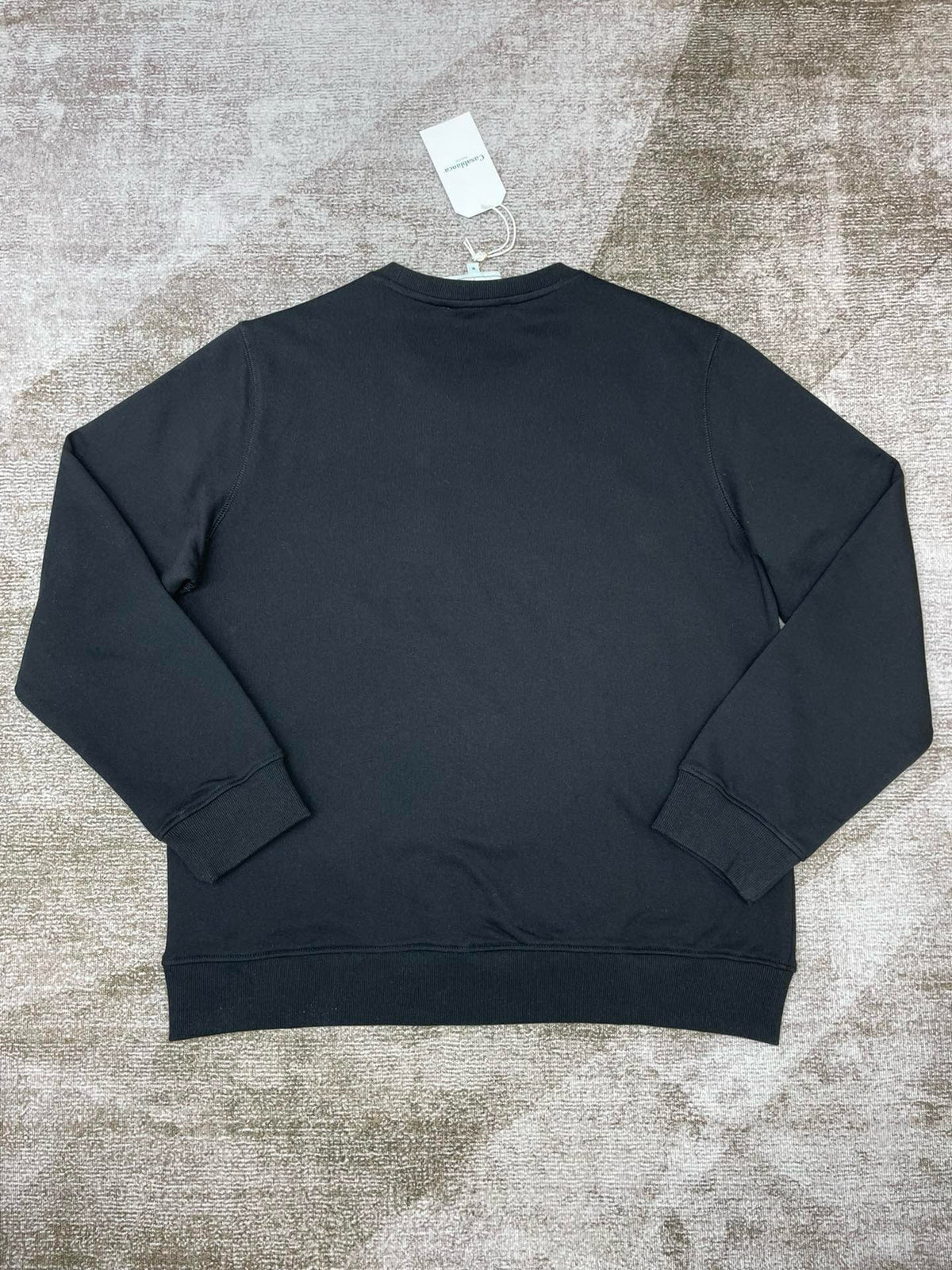Black Cotton Cactus Graphic Crewneck - Men's