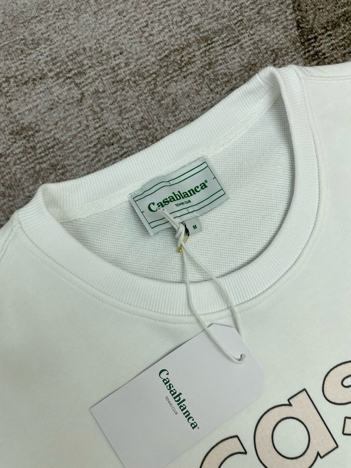 Green Cotton Small Graphic Crewneck - Men's