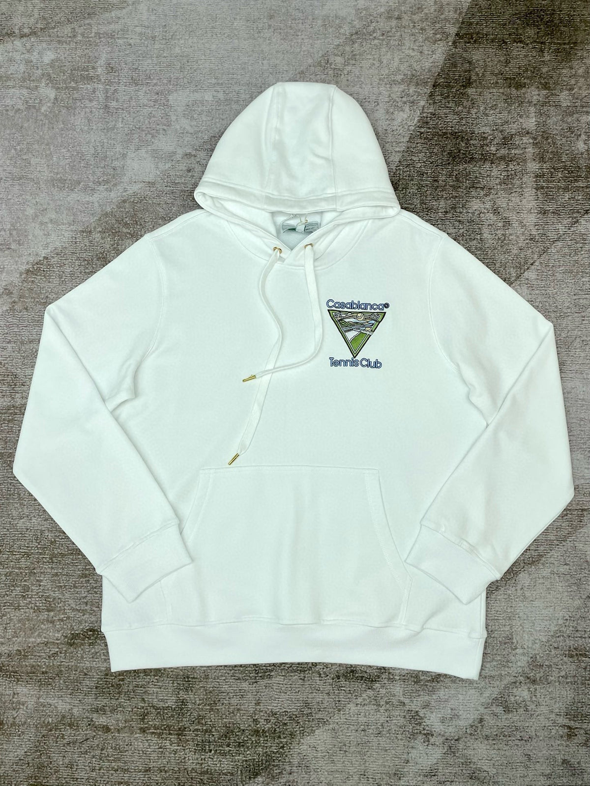 Green Cotton Embroidered Pullover - Men's