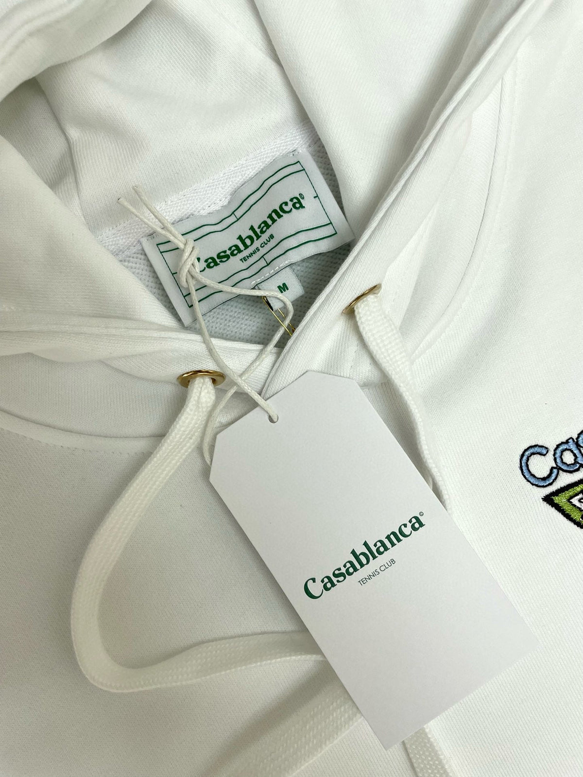 Green Cotton Embroidered Pullover - Men's