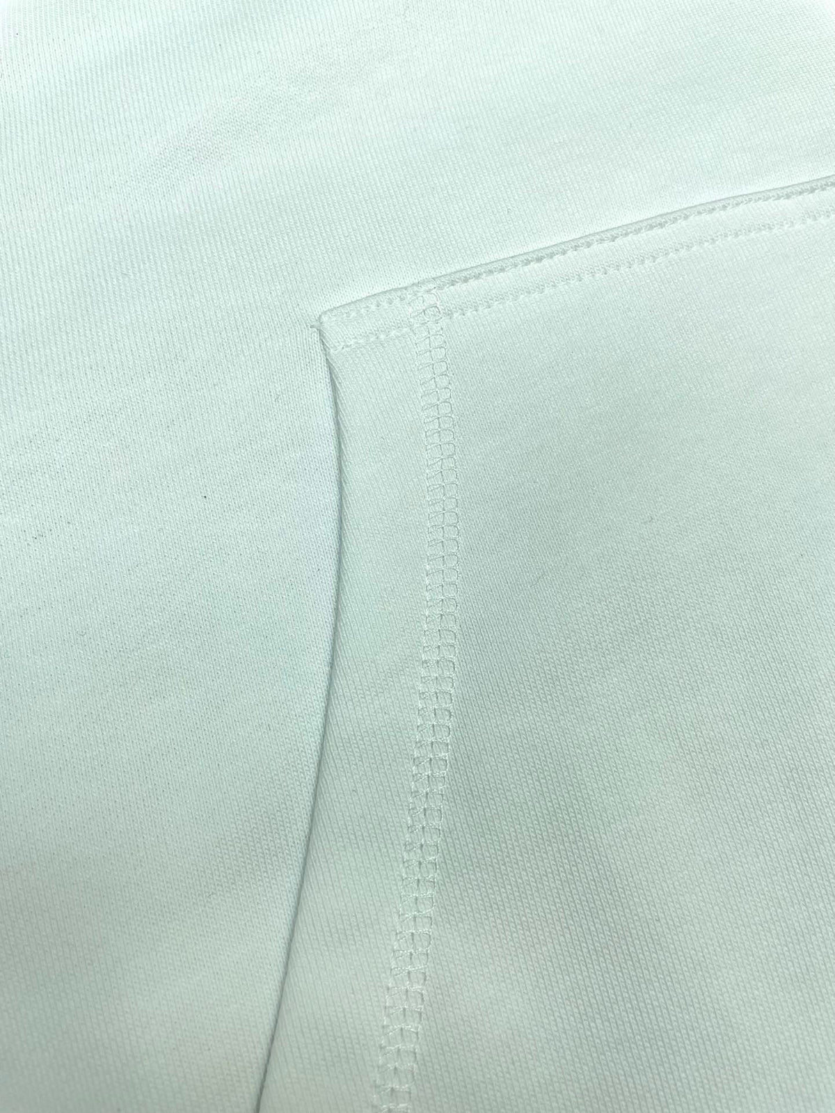 Green Cotton Embroidered Pullover - Men's