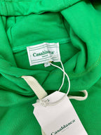 Green Cotton Plain Pullover - Men's