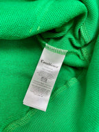 Green Cotton Plain Pullover - Men's