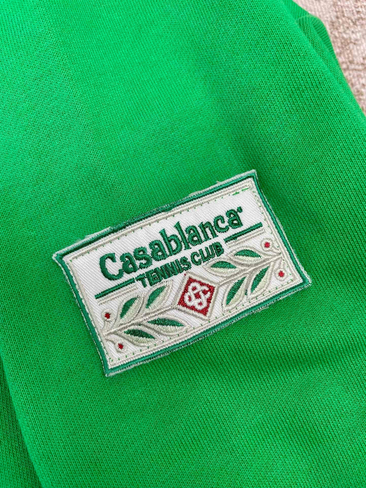 Green Cotton Plain Pullover - Men's