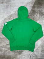 Green Cotton Plain Pullover - Men's