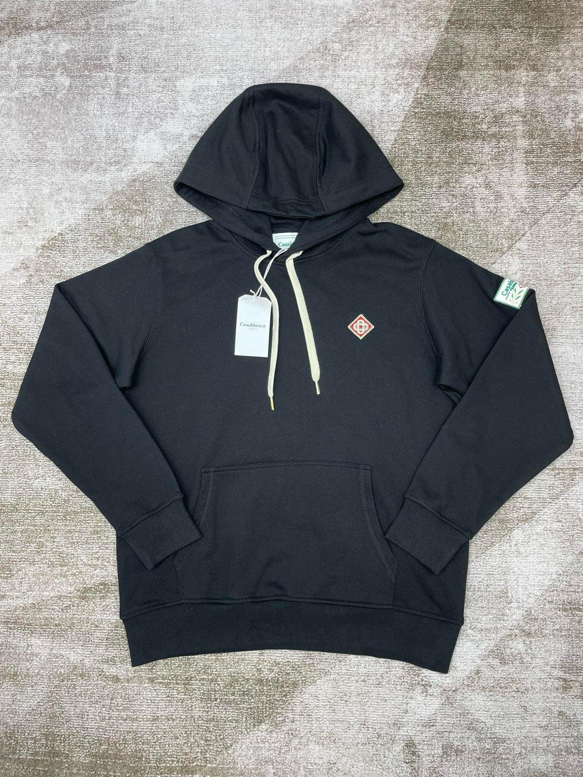 Green Cotton Plain Pullover - Men's
