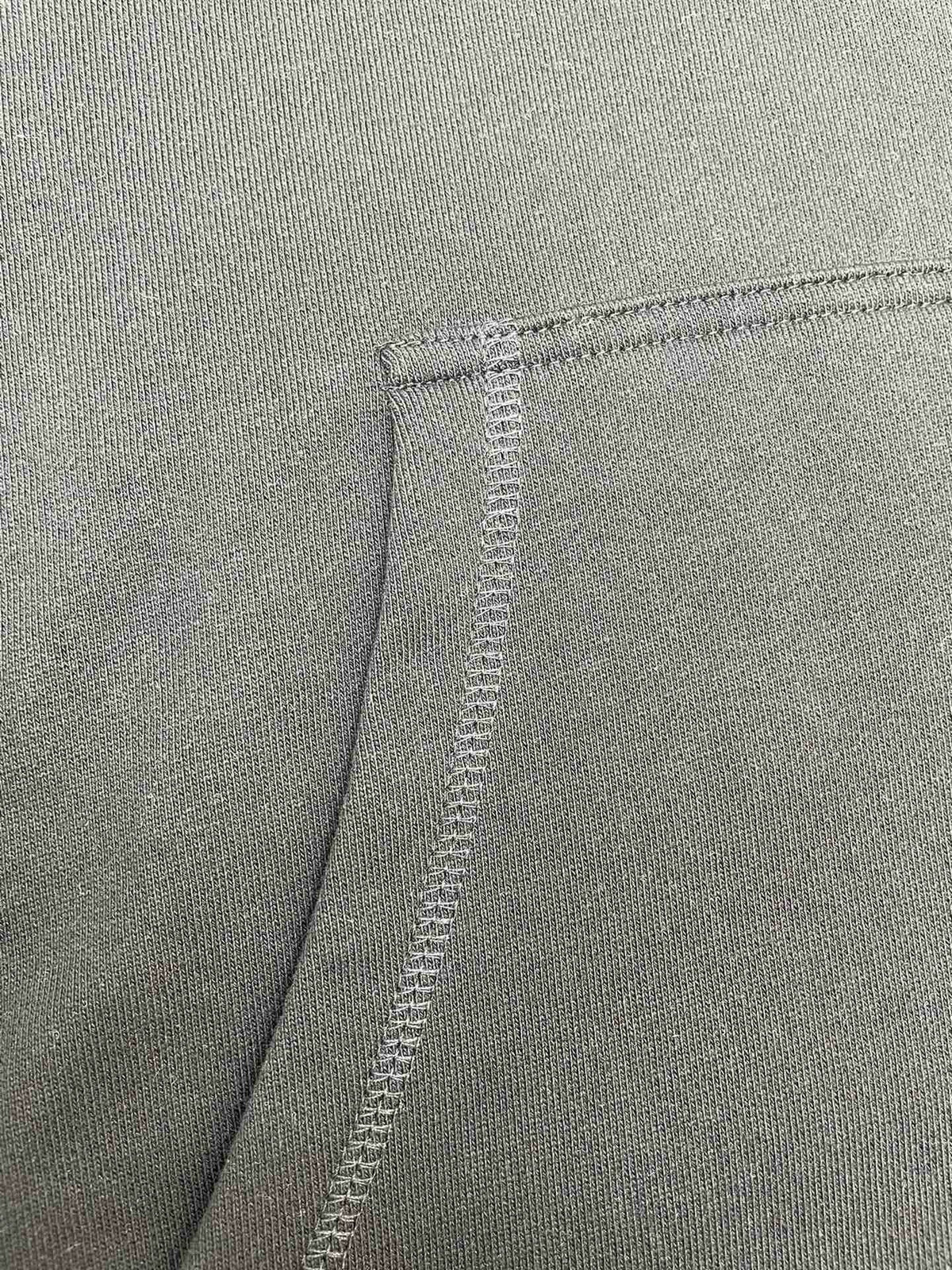 Green Cotton Embroidered Pullover - Men's