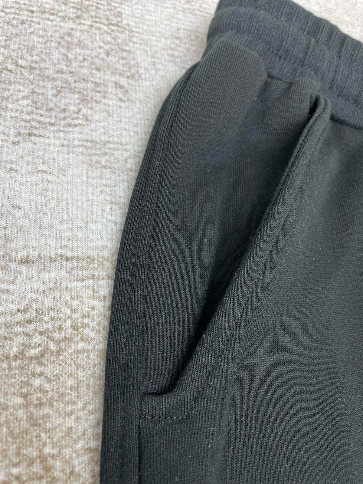 Green Cotton Embroidered Joggers - Men's