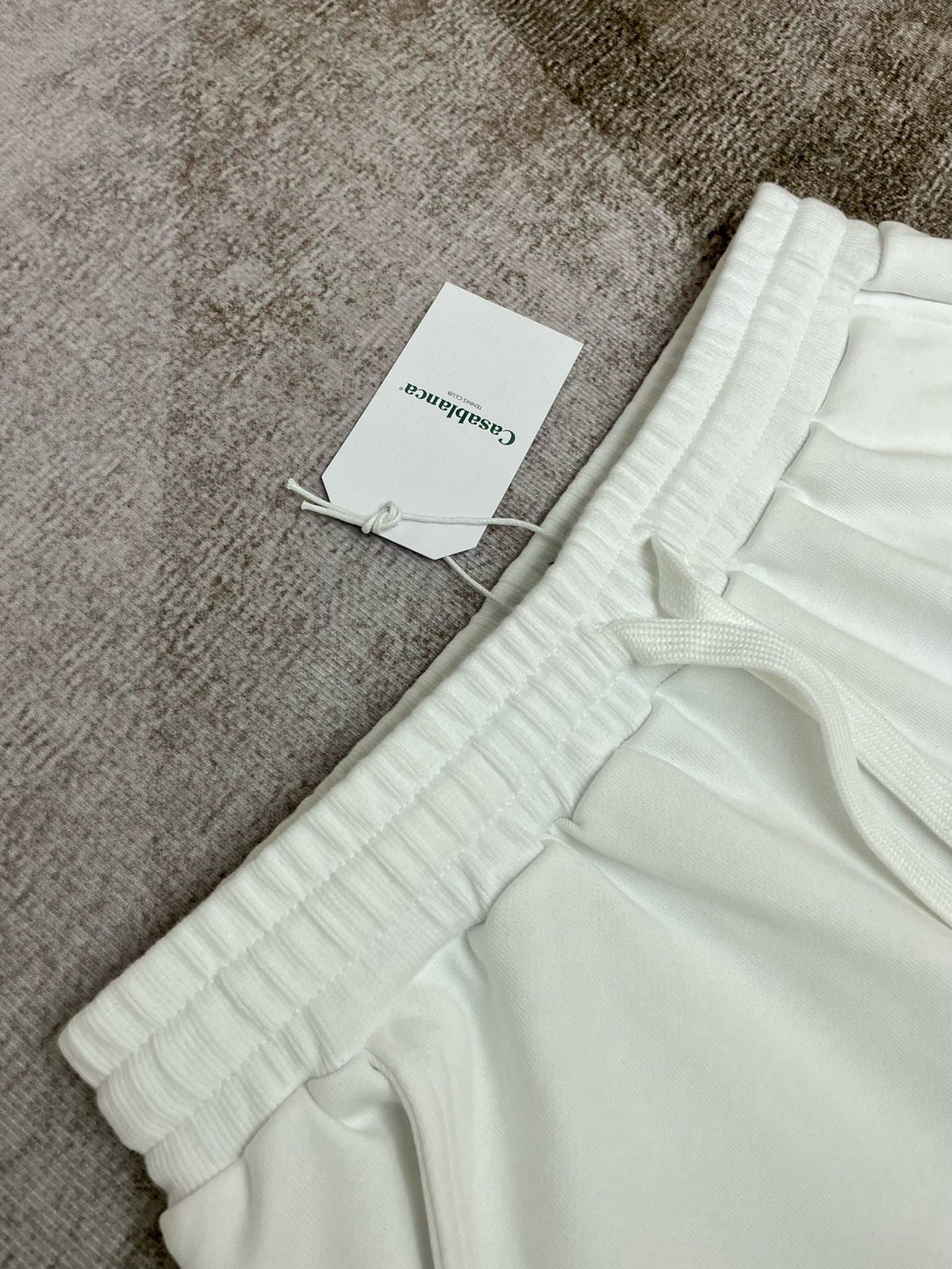Green Cotton Embroidered Joggers - Men's