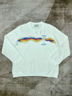 Green Cotton Sport Graphic Crewneck - Men's