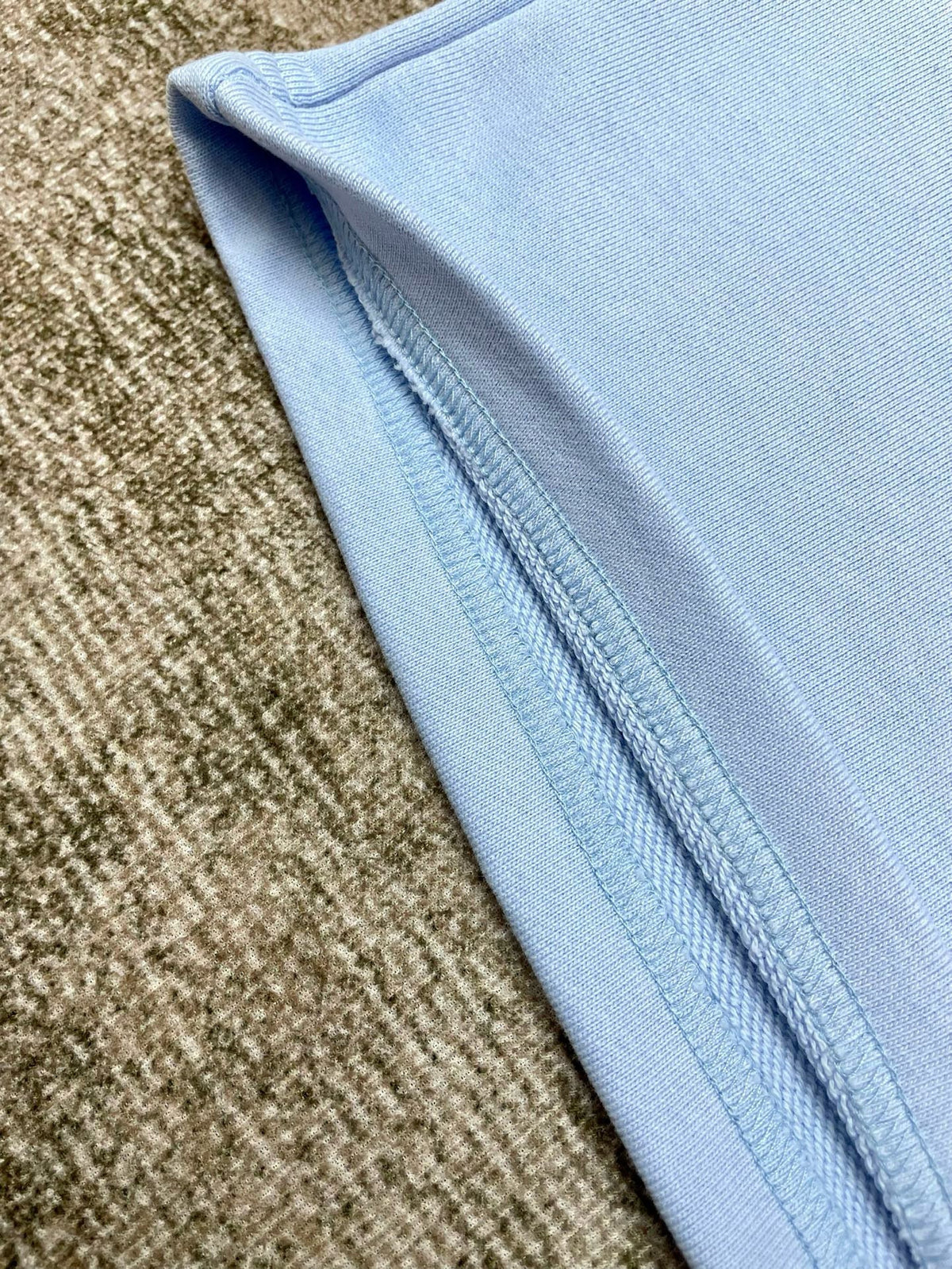 Blue Cotton Patch Drawstring - Men's