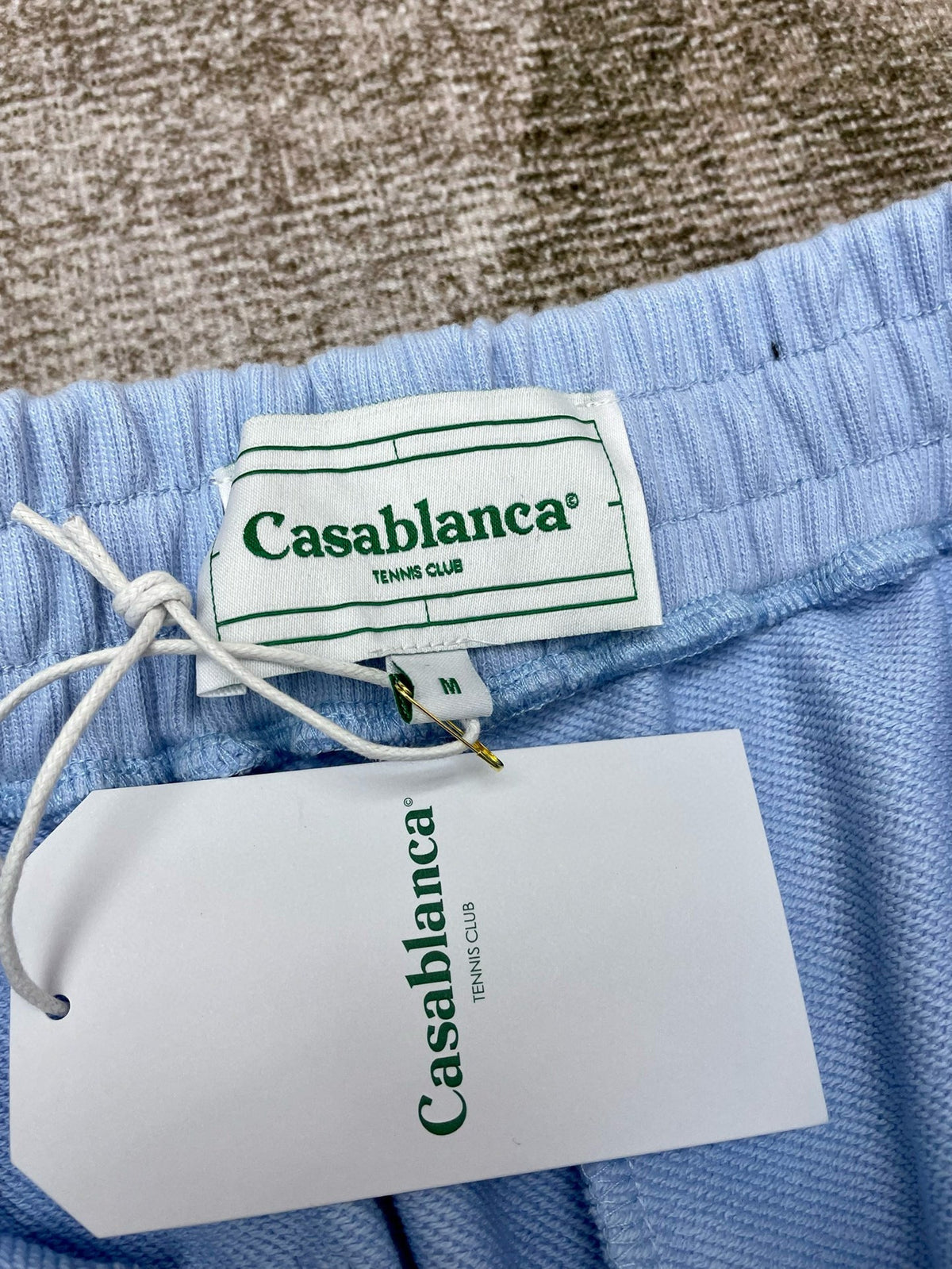 Blue Cotton Patch Drawstring - Men's