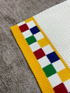 Checkerboard Hem Knit Shorts - Men's