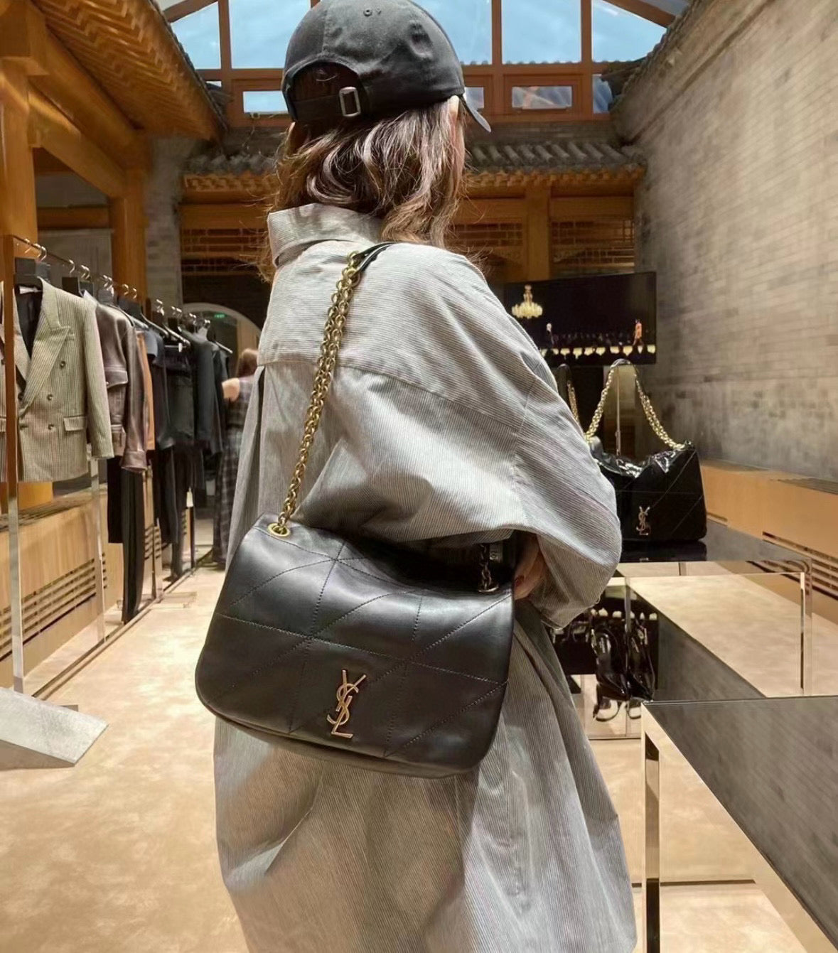 Jamie Quilted Shoulder Bag