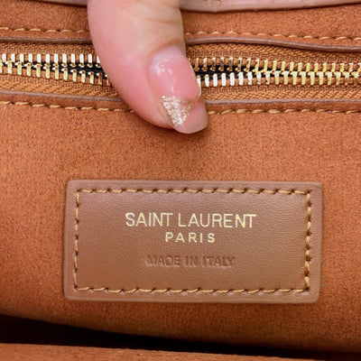 White and Brown Shoulder Bag