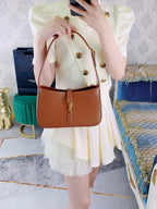 Light Brown and Orange Shoulder Bag