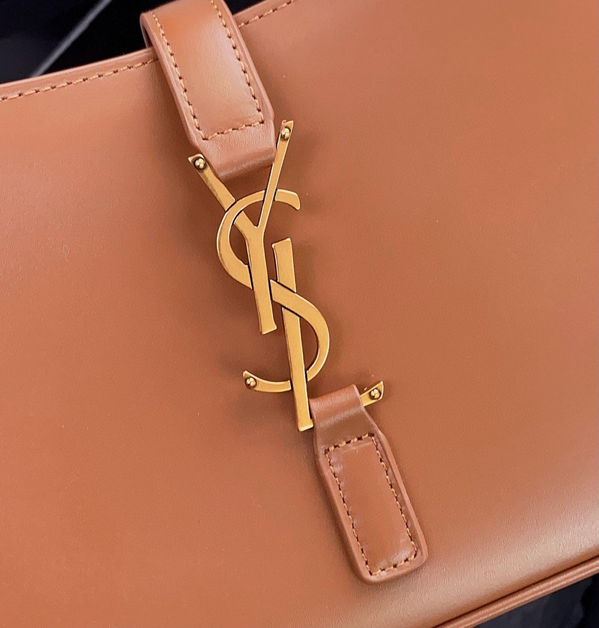 Light Brown and Orange Shoulder Bag