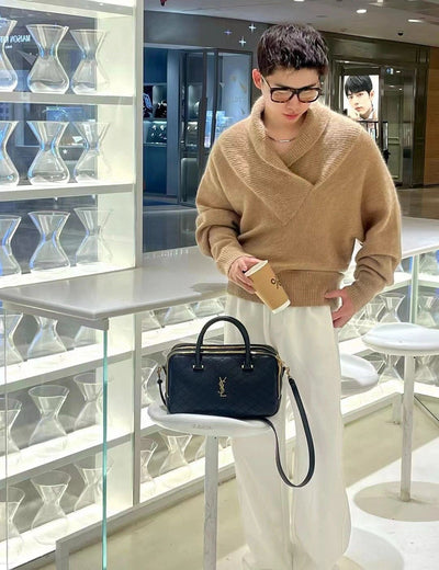 Quilted Bowling Shoulder Bag