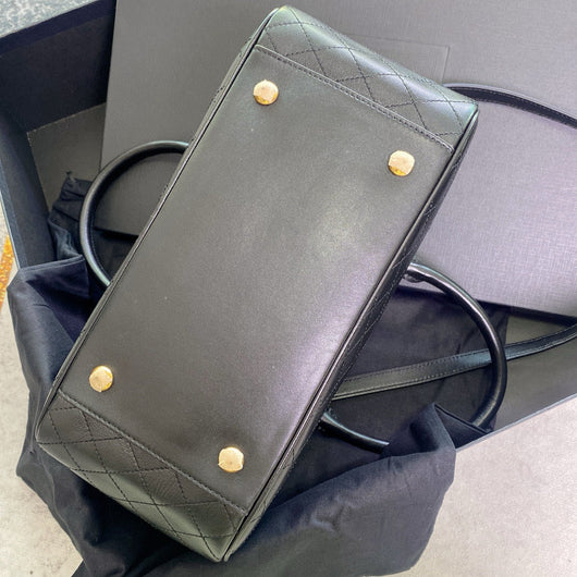 Quilted Bowling Shoulder Bag