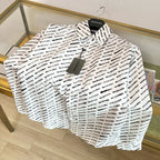 Black Cotton Text Print Long-Sleeve - Men's