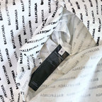 Black Cotton Text Print Long-Sleeve - Men's
