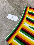 Rasta Striped Knit Shorts - Men's