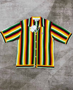 Rainbow Striped Knit Shirt - Men's