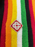 Rainbow Striped Knit Shirt - Men's