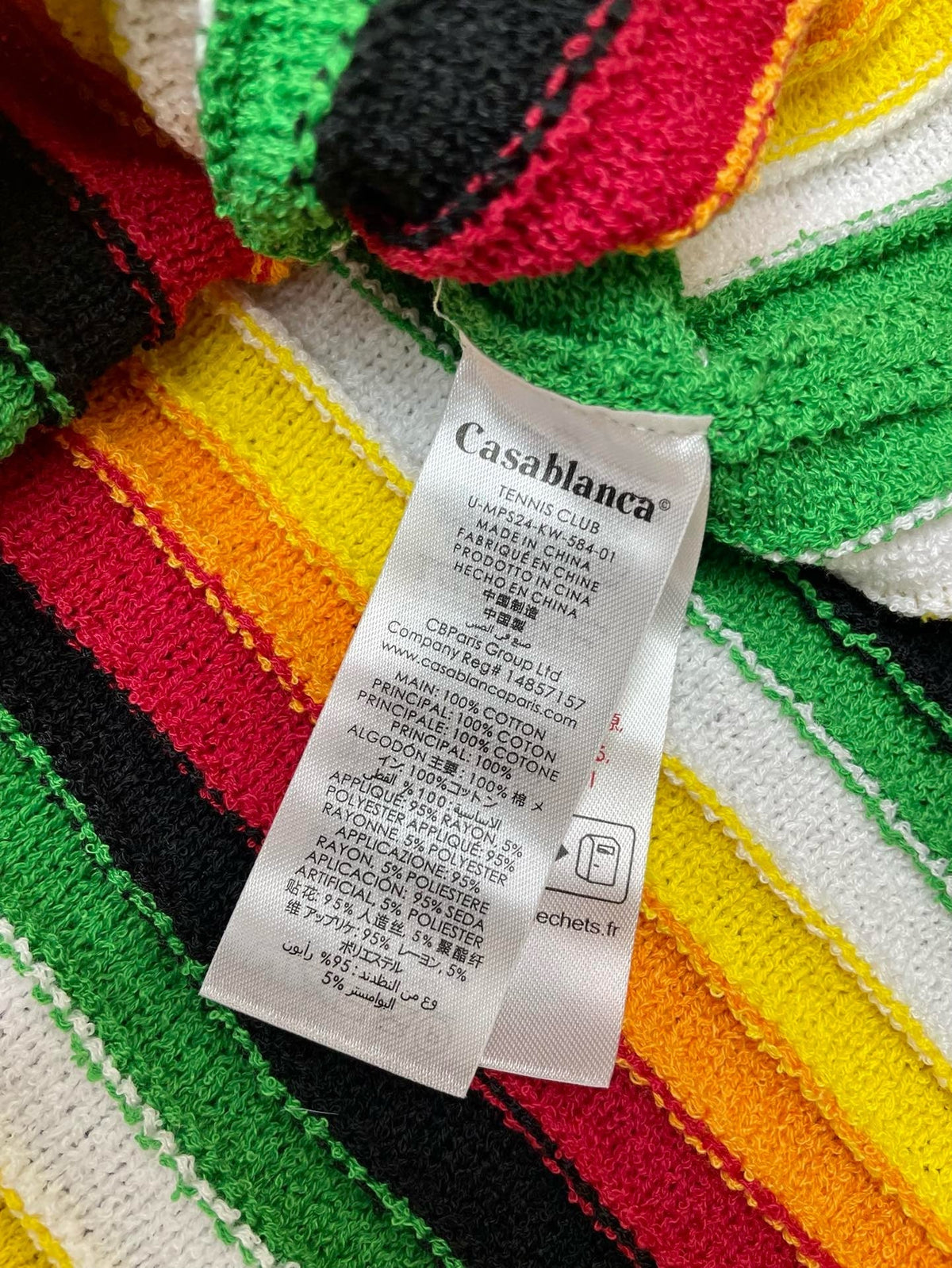 Rainbow Striped Knit Shirt - Men's