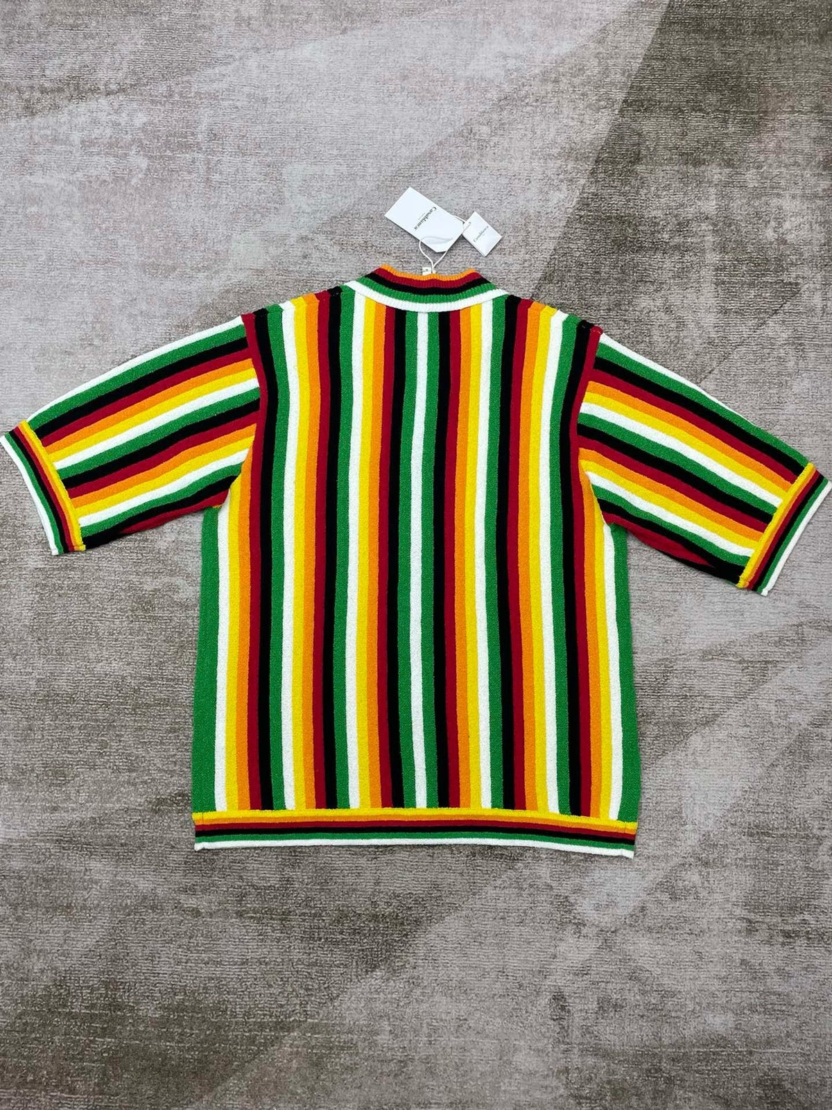 Rainbow Striped Knit Shirt - Men's