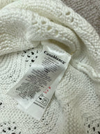 Cream Knit Textured Short-Sleeve - Men's