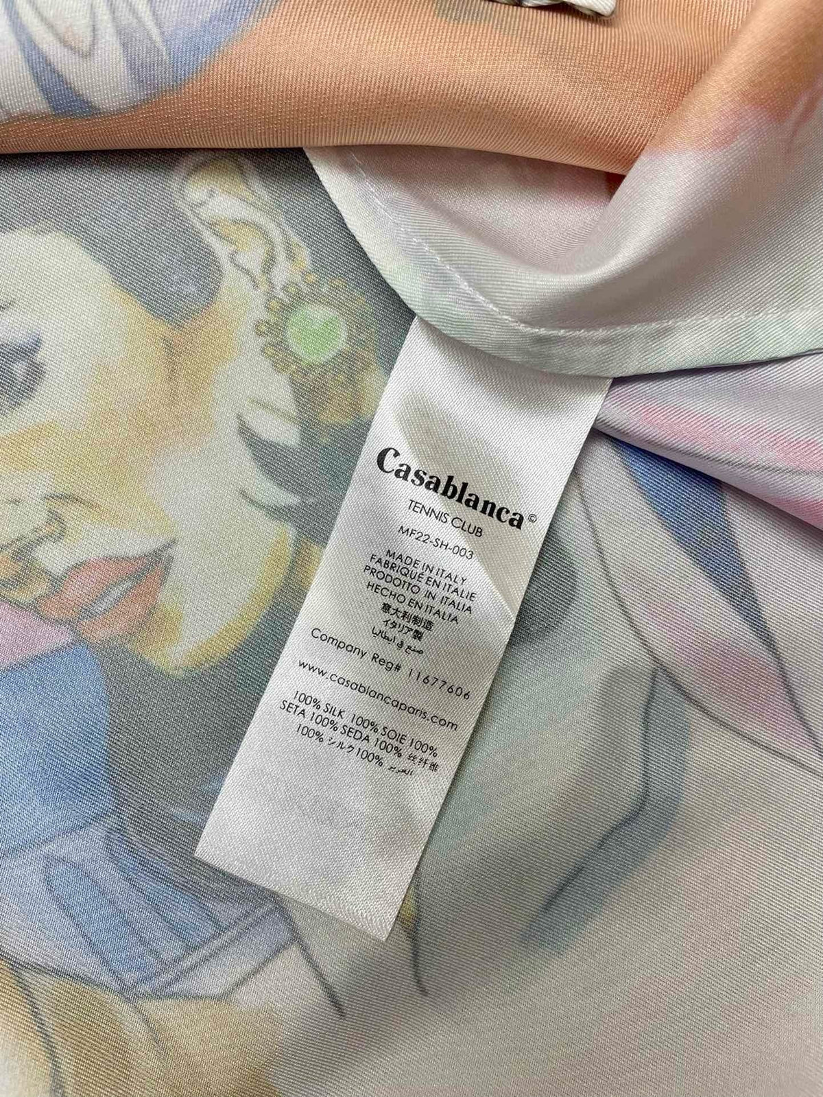 Riviera Scenic Print Silk Shirt - Men's