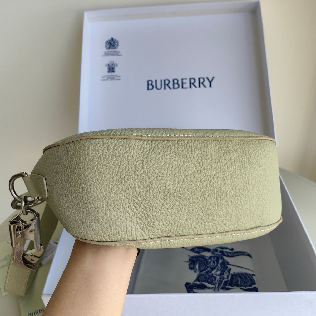 White and Red Shoulder Bag