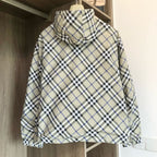 White Check Overshirt Jacket - Men's