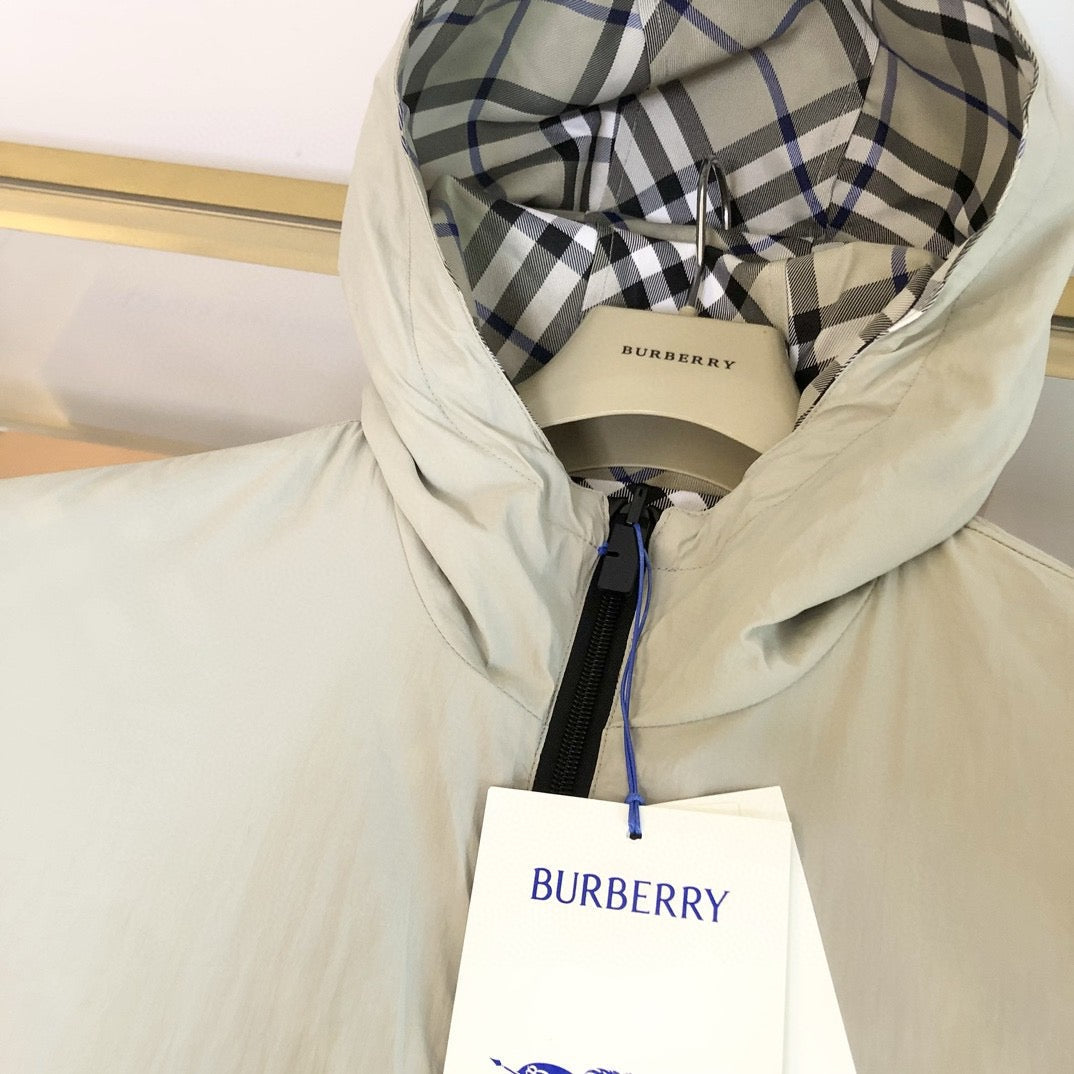 White Check Overshirt Jacket - Men's