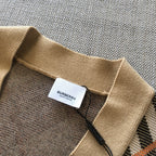 Check Knit Cardigan - Men's