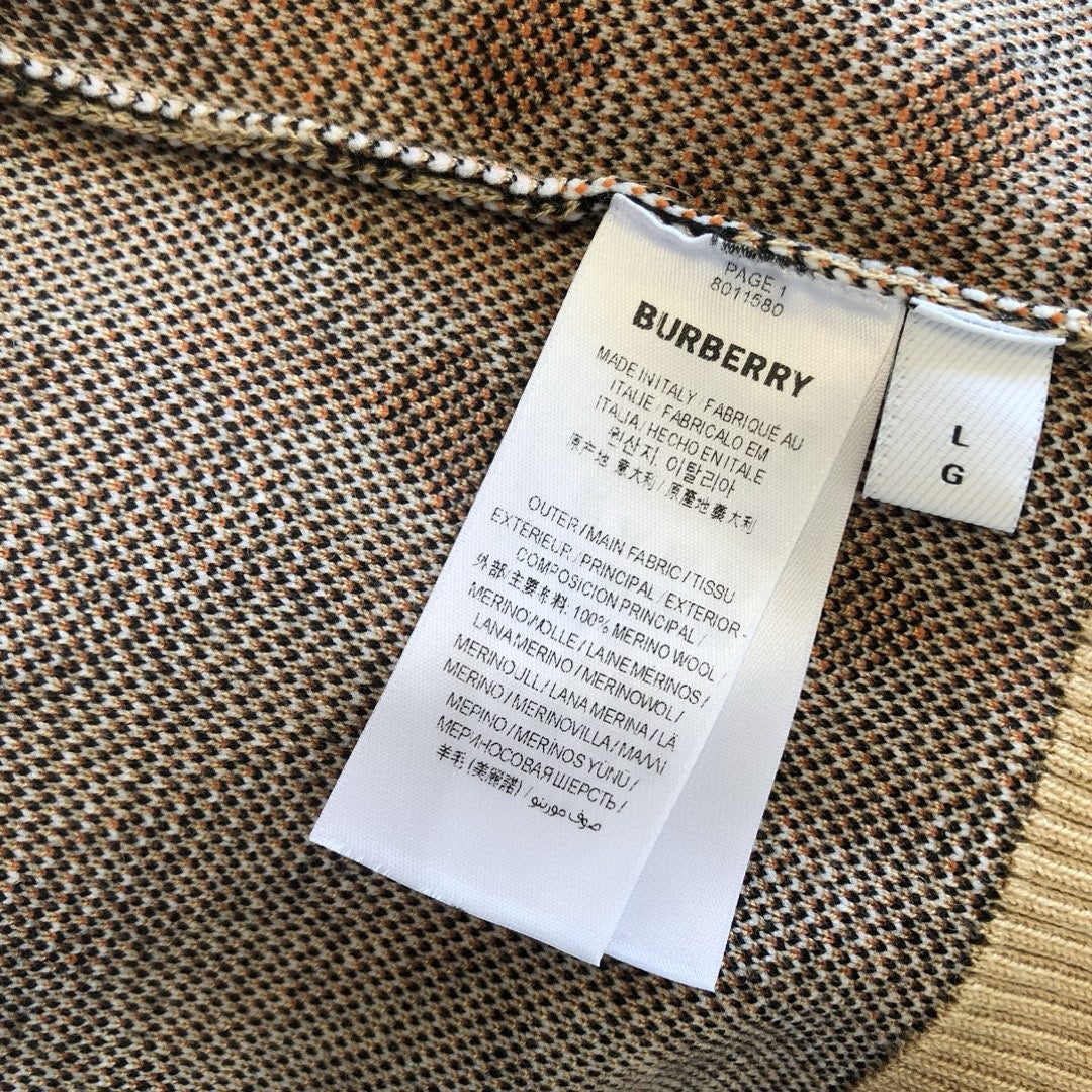 Check Knit Cardigan - Men's