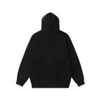Black Cotton Rainbow Logo Pullover - Men's