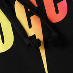 Black Cotton Rainbow Logo Pullover - Men's