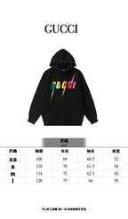 Black Cotton Rainbow Logo Pullover - Men's