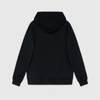 Black Cotton Graphic Pullover - Men's