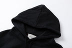 Black Cotton Graphic Pullover - Men's