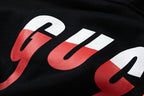 Black Cotton Graphic Pullover - Men's