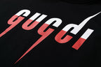Black Cotton Graphic Pullover - Men's