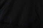 Black Cotton Graphic Pullover - Men's