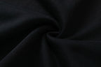 Black Cotton Graphic Pullover - Men's