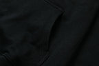 Black Cotton Gradient Text Pullover - Men's