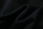 Black Cotton Gradient Text Pullover - Men's