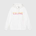 Black Cotton Gradient Text Pullover - Men's